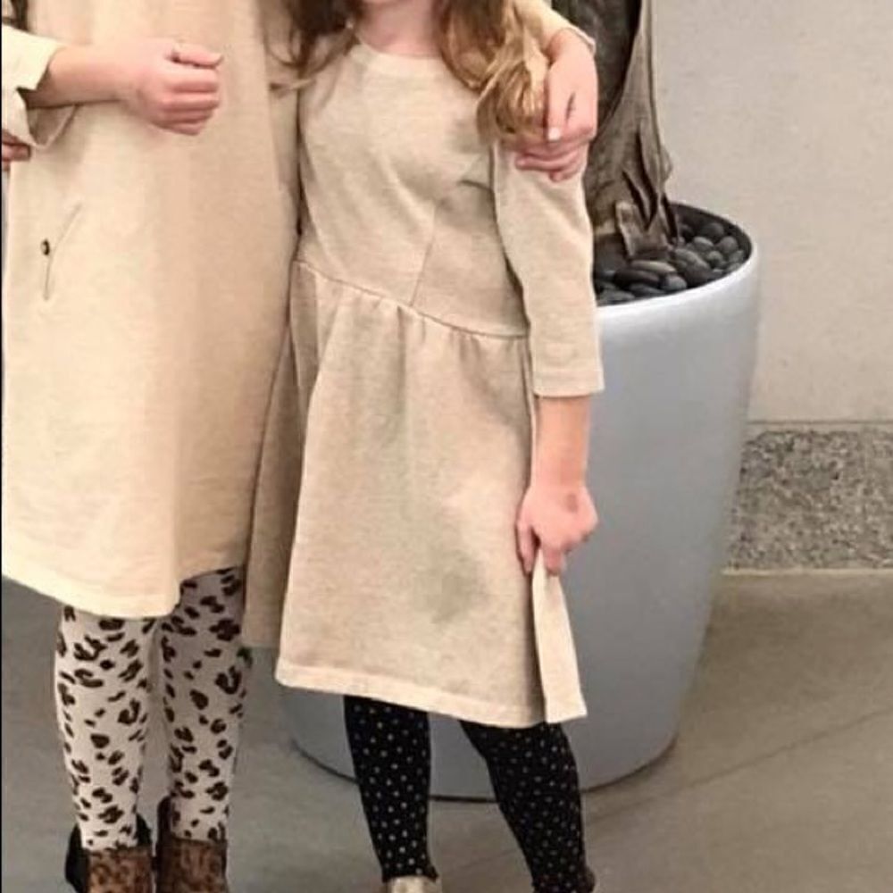 (5/$25) Crazy 8 Gold Shimmer Fleece Dress